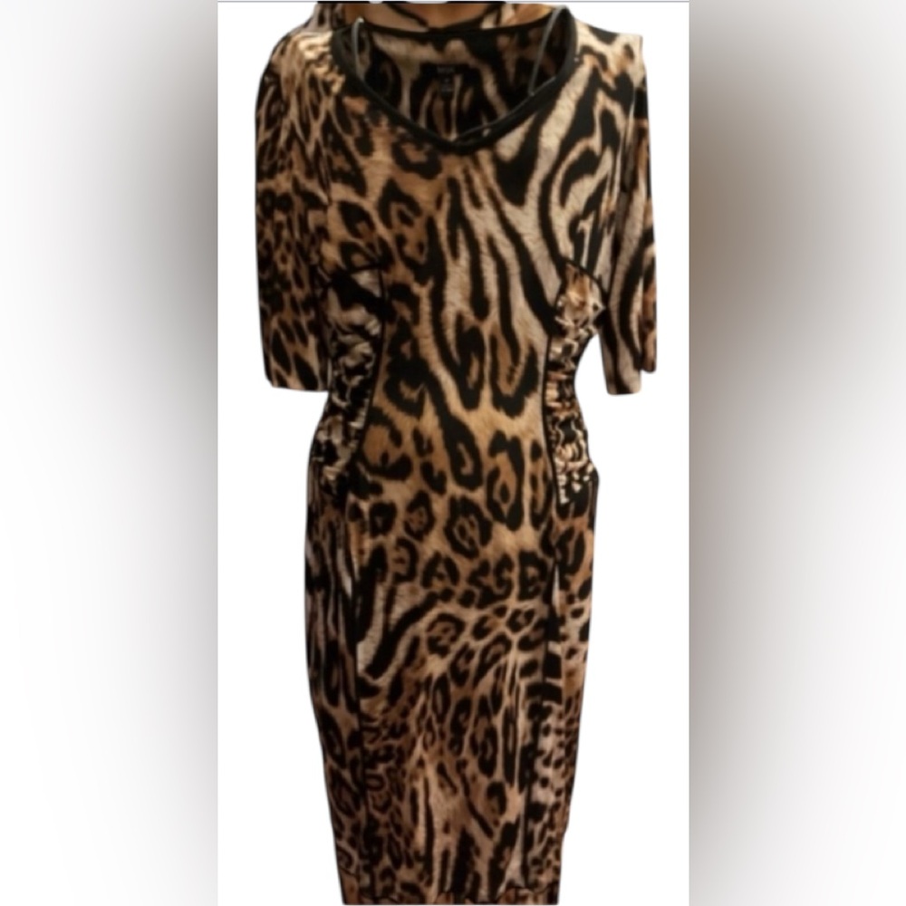MSK Leopard Print Dress size M